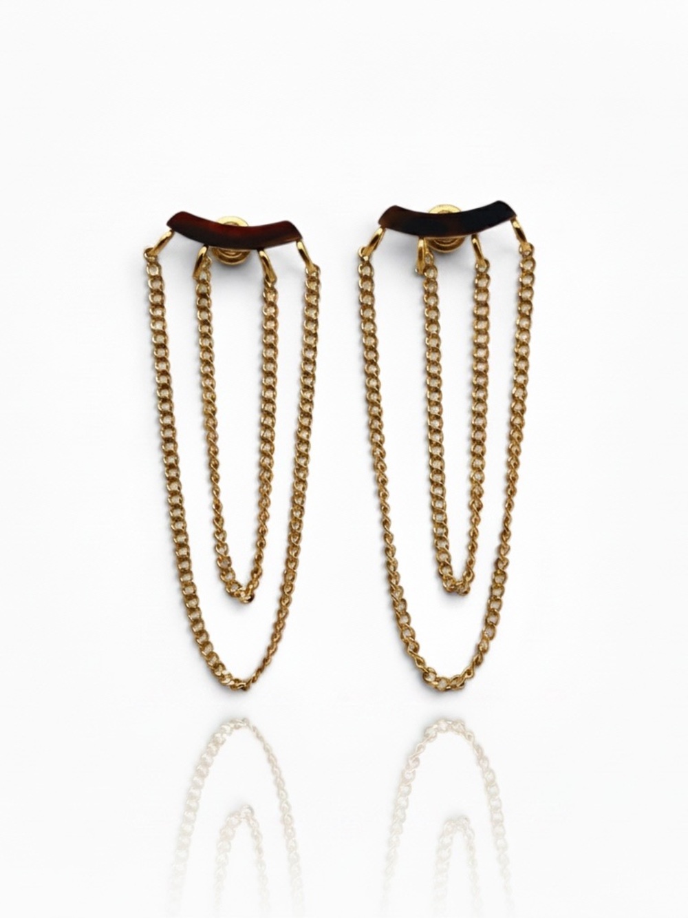 Gold Chain Drop Earrings